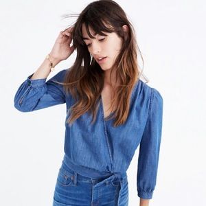 NEW Madewell Wrap Top